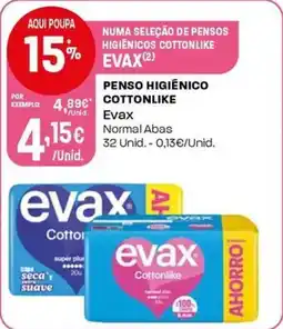 Intermarché Penso higienico cottonlike evax promoção
