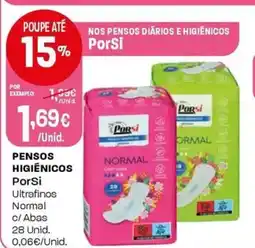 Intermarché Pensos higiénicos porsi promoção