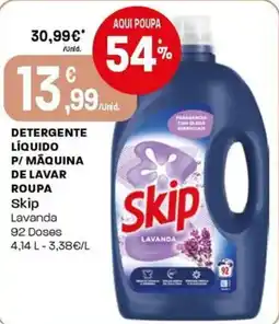 Intermarché Detergente líquido p/ máquina de lavar roupa skip lavanda promoção