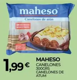 Miranda Supermercados Maheso canelones de atum promoção