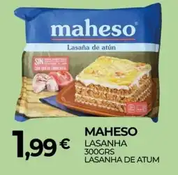 Miranda Supermercados Maheso lasanha de atum promoção