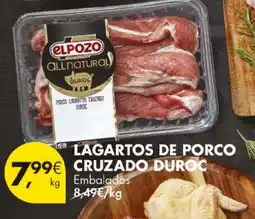 Pingo Doce Lagartos de porco cruzado duroc promoção