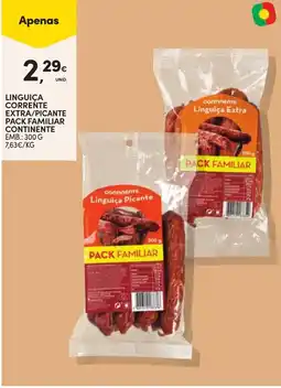Continente Linguica picante continente promoção