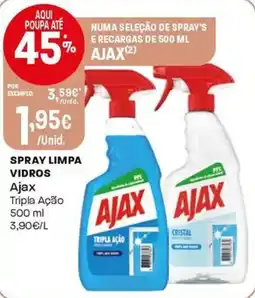 Intermarché Spray limpa vidros ajax promoção