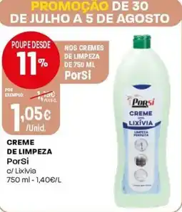 Intermarché Creme de limpeza porsi promoção
