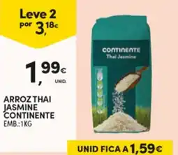 Continente Arroz thai jasmine continente promoção