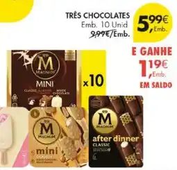 Pingo Doce três chocolates magnum promoção