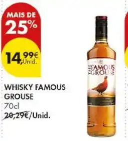 Pingo Doce Whisky famous grouse promoção