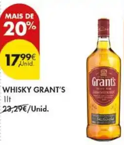Pingo Doce Whisky grant's promoção