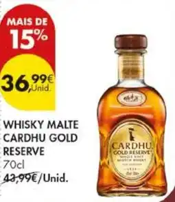Pingo Doce Whisky malte cardhu gold reserve promoção