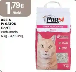 Intermarché Areia p/ gatos porsi perfumada promoção