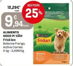 Intermarché Alimento seco p/ cão friskies promoção