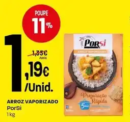 Intermarché Arroz vaporizado porsi promoção