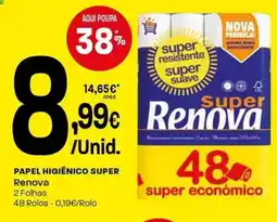 Intermarché Papel higiénico super renova promoção