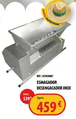 CAMPOCHEIO esmagador desengacador inox promoção
