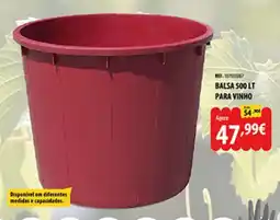 CAMPOCHEIO Balsa 500 lt para vinho promoção