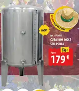 CAMPOCHEIO Cuba inox 100lt sem porta promoção