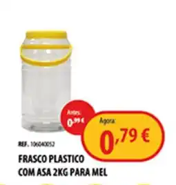 CAMPOCHEIO Frasco plastico com asa 2kg para mel promoção