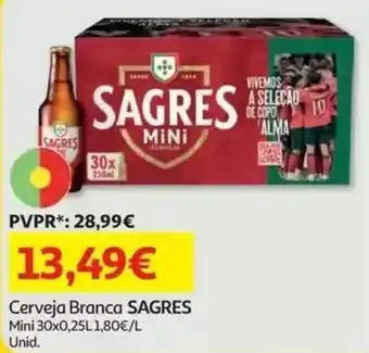 Auchan Cerveja Branca SAGRES promoção