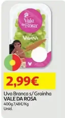 Auchan Uva branca s/ grainha vale da rosa promoção