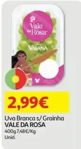 Auchan Uva branca s/ grainha vale da rosa promoção