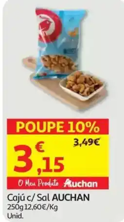 Auchan Cajú c/ Sal AUCHAN promoção