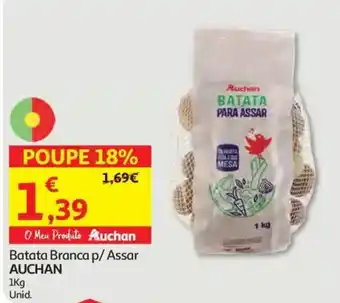 Auchan Batata branca p/ assar auchan promoção