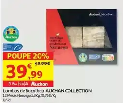 Auchan Lombos de Bacalhau Auchan Collection promoção