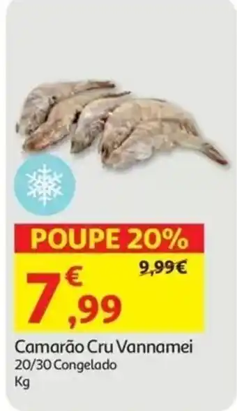 Auchan Camarão Cru Vannamei promoção
