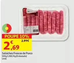 Auchan Salsichas Frescas de Porco promoção