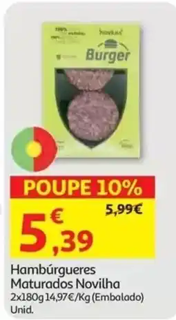 Auchan Hambúrgueres Maturados Novilha promoção
