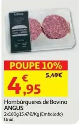 Auchan Hambúrgueres de Bovino Angus promoção