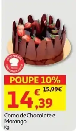 Auchan Coroa de Chocolate e Morango promoção