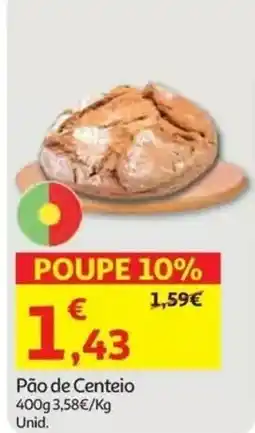 Auchan Pão de Centeio promoção