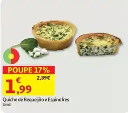 Auchan Quiche de Requeijão e Espinafres promoção