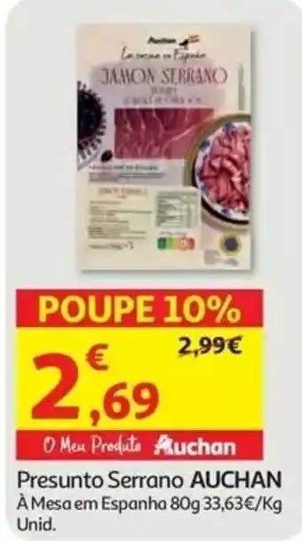 Auchan Presunto Serrano Auchan promoção