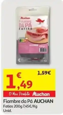 Auchan Fiambre da Pá Auchan promoção