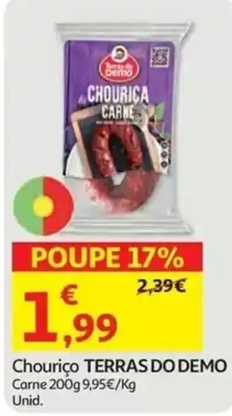 Auchan Chouriço terras do demo promoção