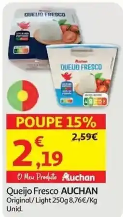 Auchan Queijo Fresco Auchan promoção