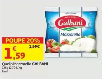 Auchan Queijo Mozzarella Galbani promoção