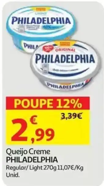 Auchan Queijo Creme Philadelphia promoção