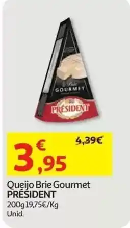 Auchan Queijo Brie Gourmet President promoção