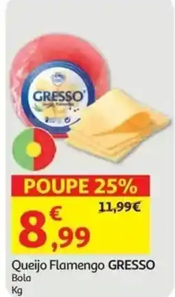 Auchan Queijo Flamengo GRESSO promoção