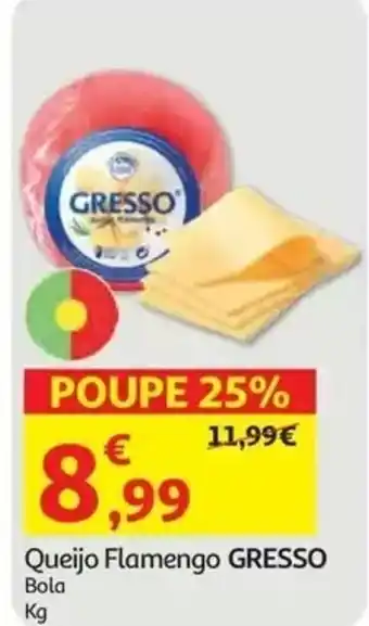 Auchan Queijo Flamengo GRESSO promoção