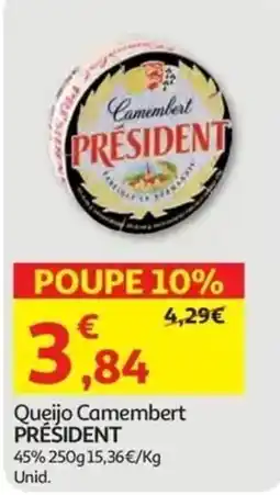 Auchan Queijo Camembert Président promoção