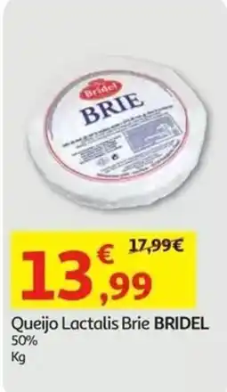 Auchan Queijo Lactalis Brie BRIDEL promoção