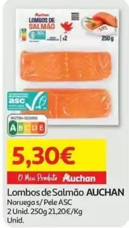 Auchan Lombos de Salmão Auchan promoção
