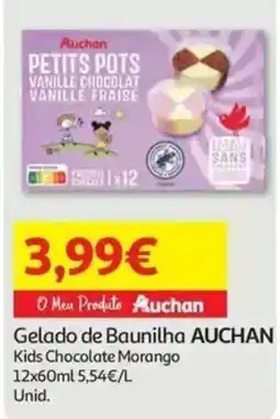 Auchan Gelado de Baunilha AUCHAN promoção