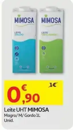 Auchan Leite UHT Mimosa promoção