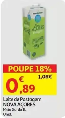 Auchan Leite de Pastagem Nova Açores promoção